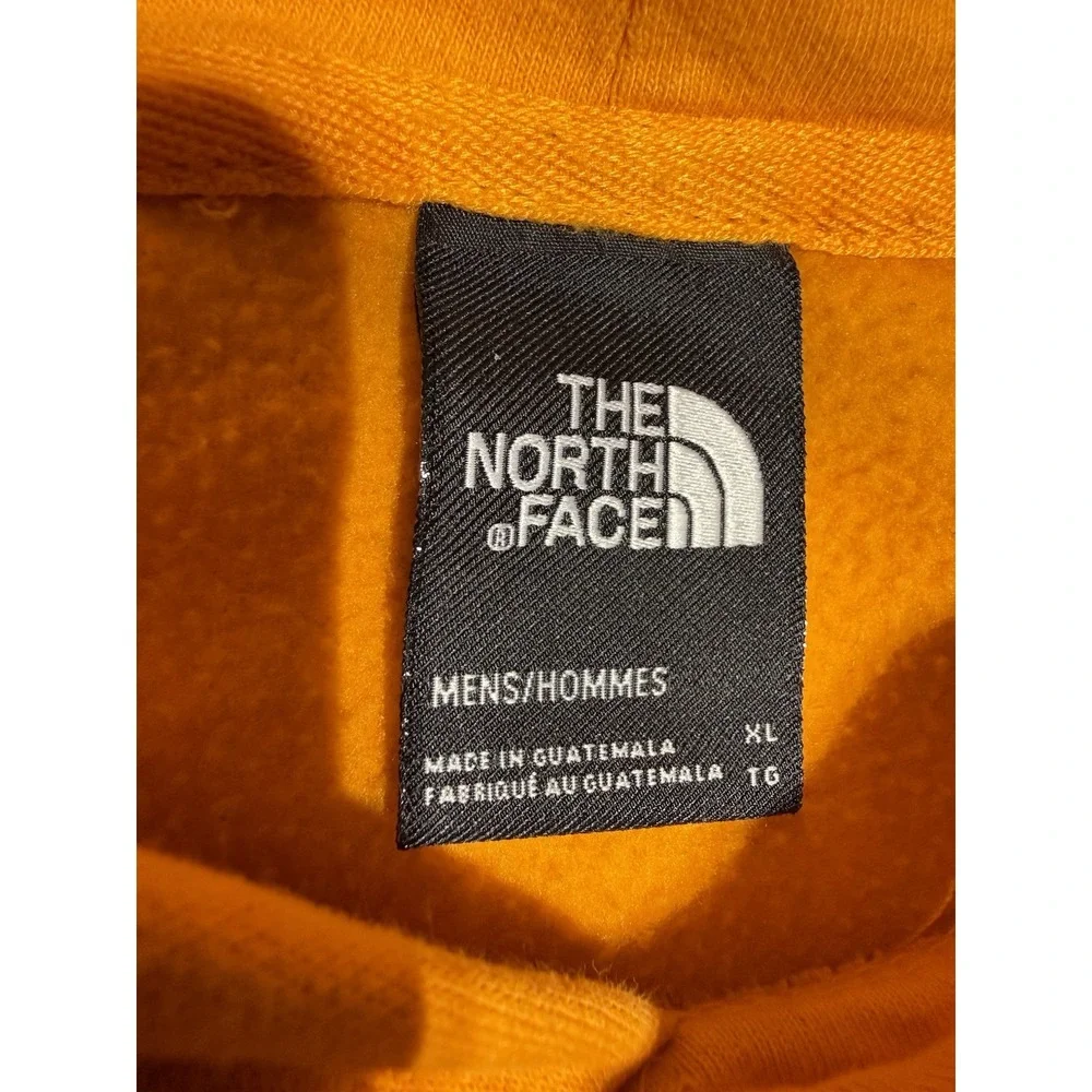 The North Face Hoodie Mens XL Orange Never Stop Exploring Graphic Pullover